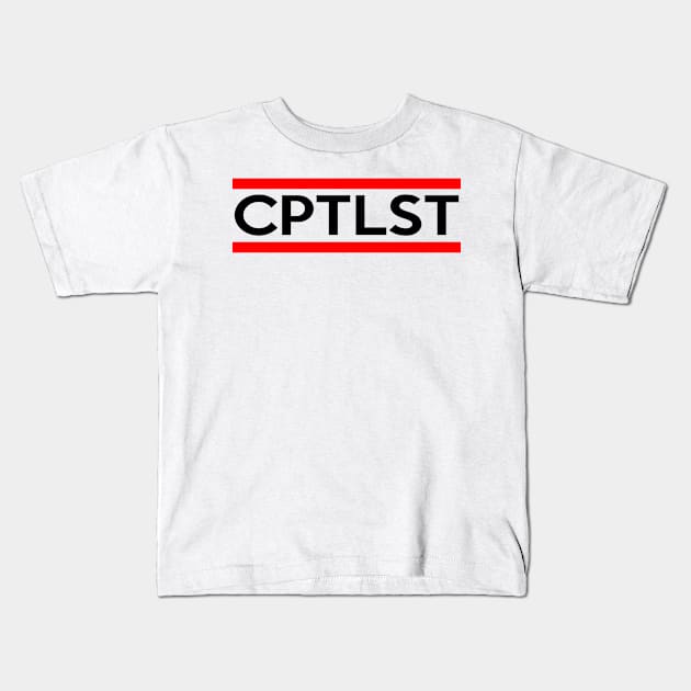 capitalist joke anti antifa socialism gift parody Kids T-Shirt by Wirp